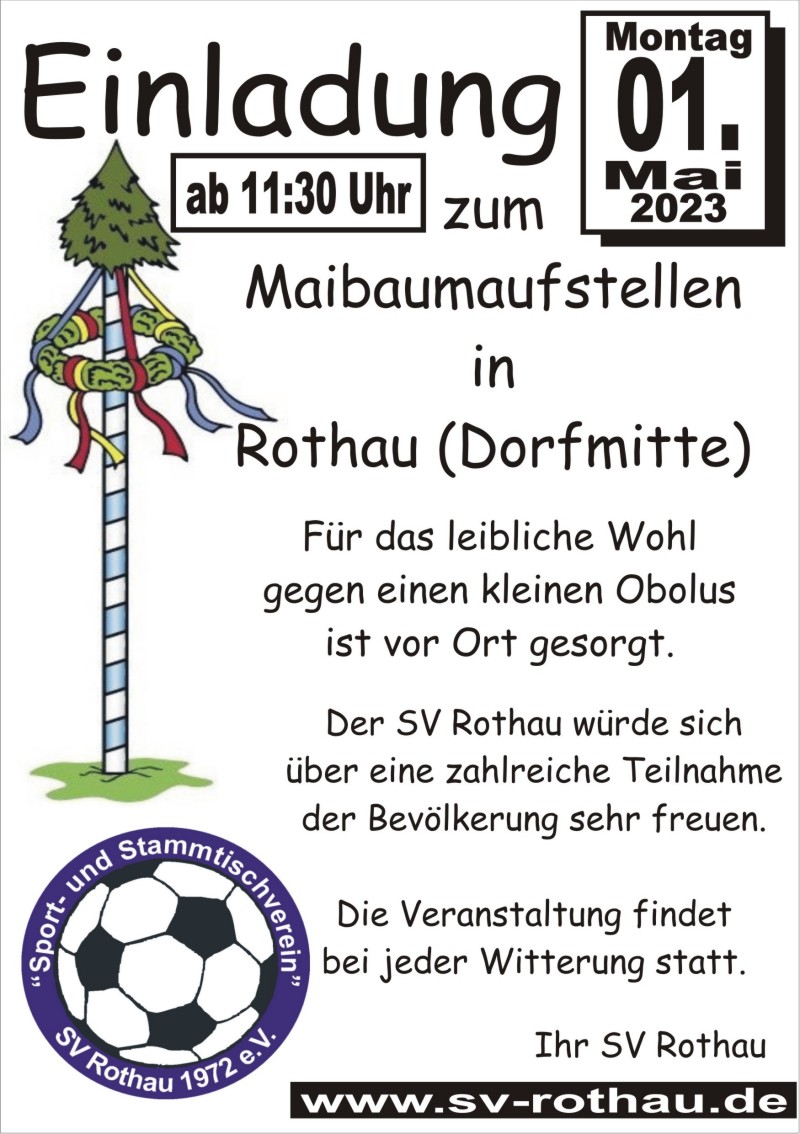 SV Rothau - Maibaumaufstellen